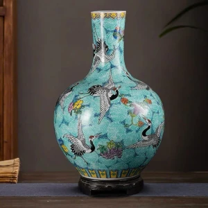 Bình Phấn Thái Tiên Hạc – Gốm Nghệ Thuật Cung Đình