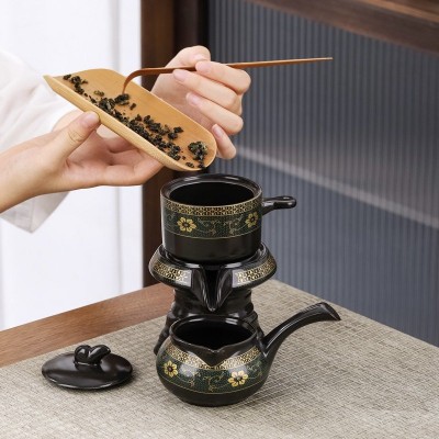 Bộ Trà Tự Động Cối Xay gốm sứ cao cấp
